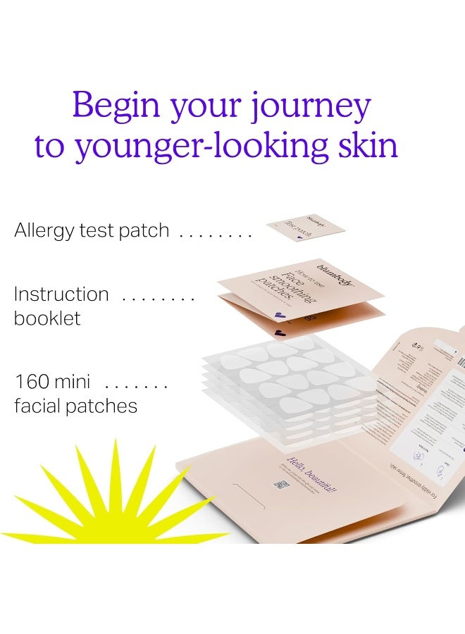 BLUMBODY Face & Forehead Wrinkle Patches - Mini Anti Wrinkle Facial Patches To Smooth Eye, Mouth, Forehead Wrinkles - Non-Silicone Face Tape For Fine Wrinkles Between Eyes & Face - 160 Face Patches - Image 5
